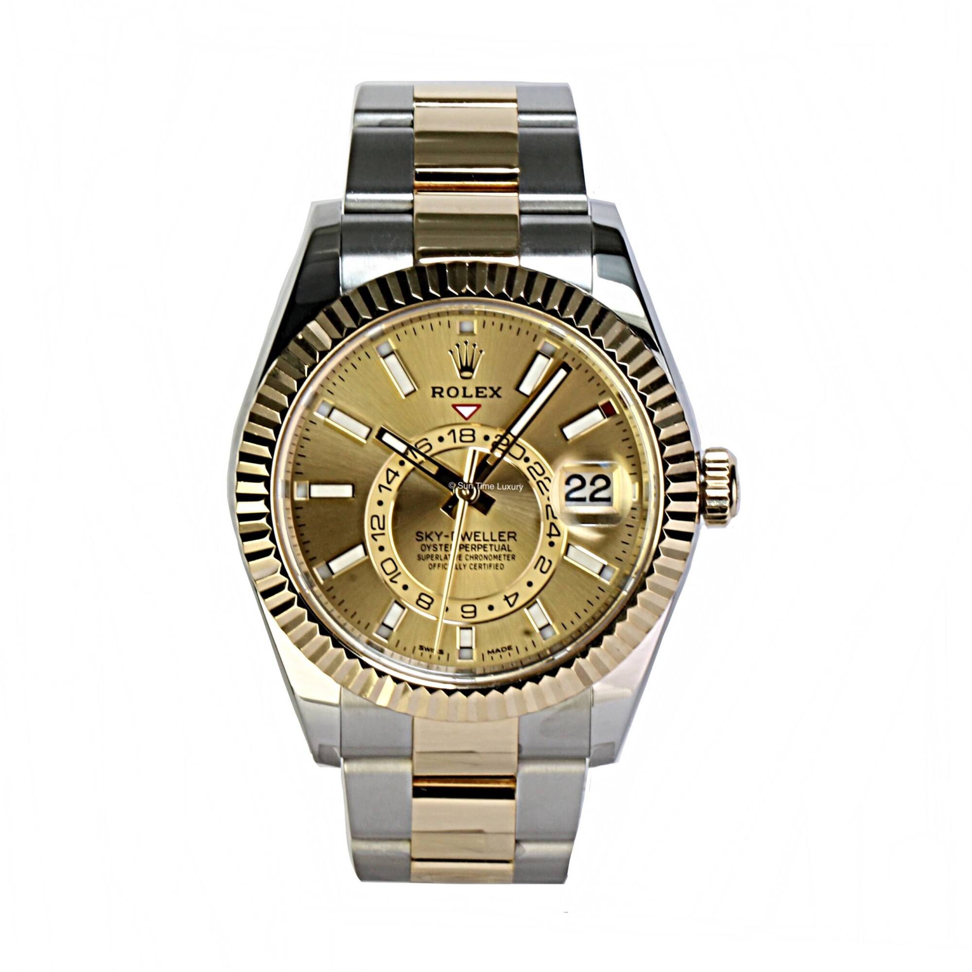 Rolex sky-dweller steel and gold # 441