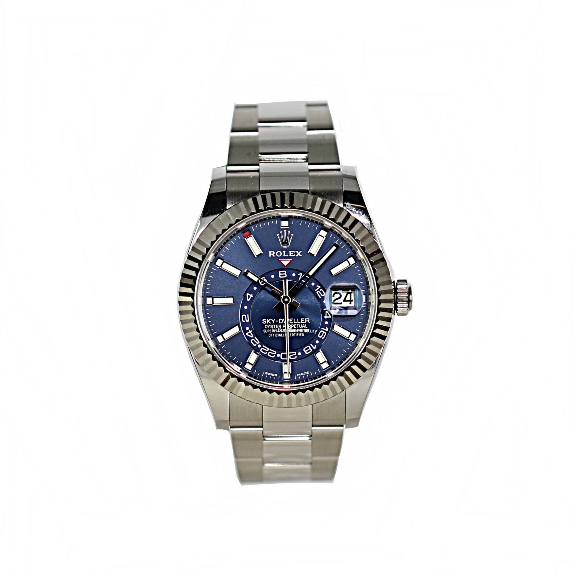 Rolex sky-Dweller Steel Blue dial 2020 B&P #388