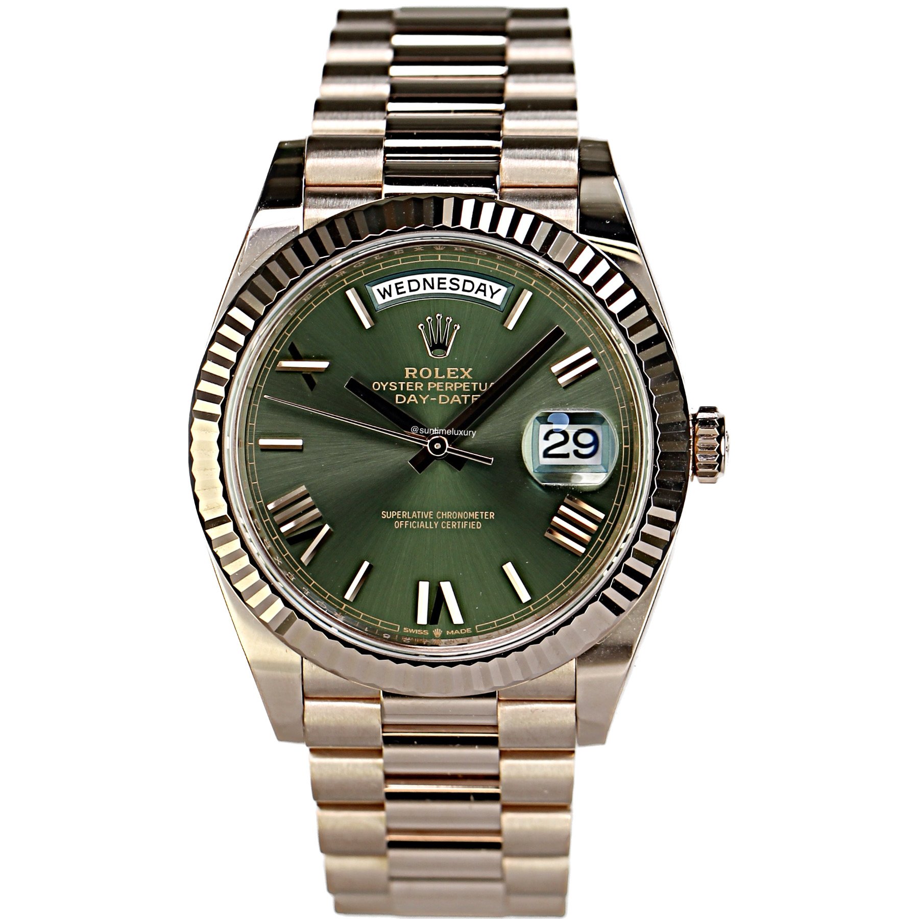 Rolex day-date 40 olive 2024 b&p # 521