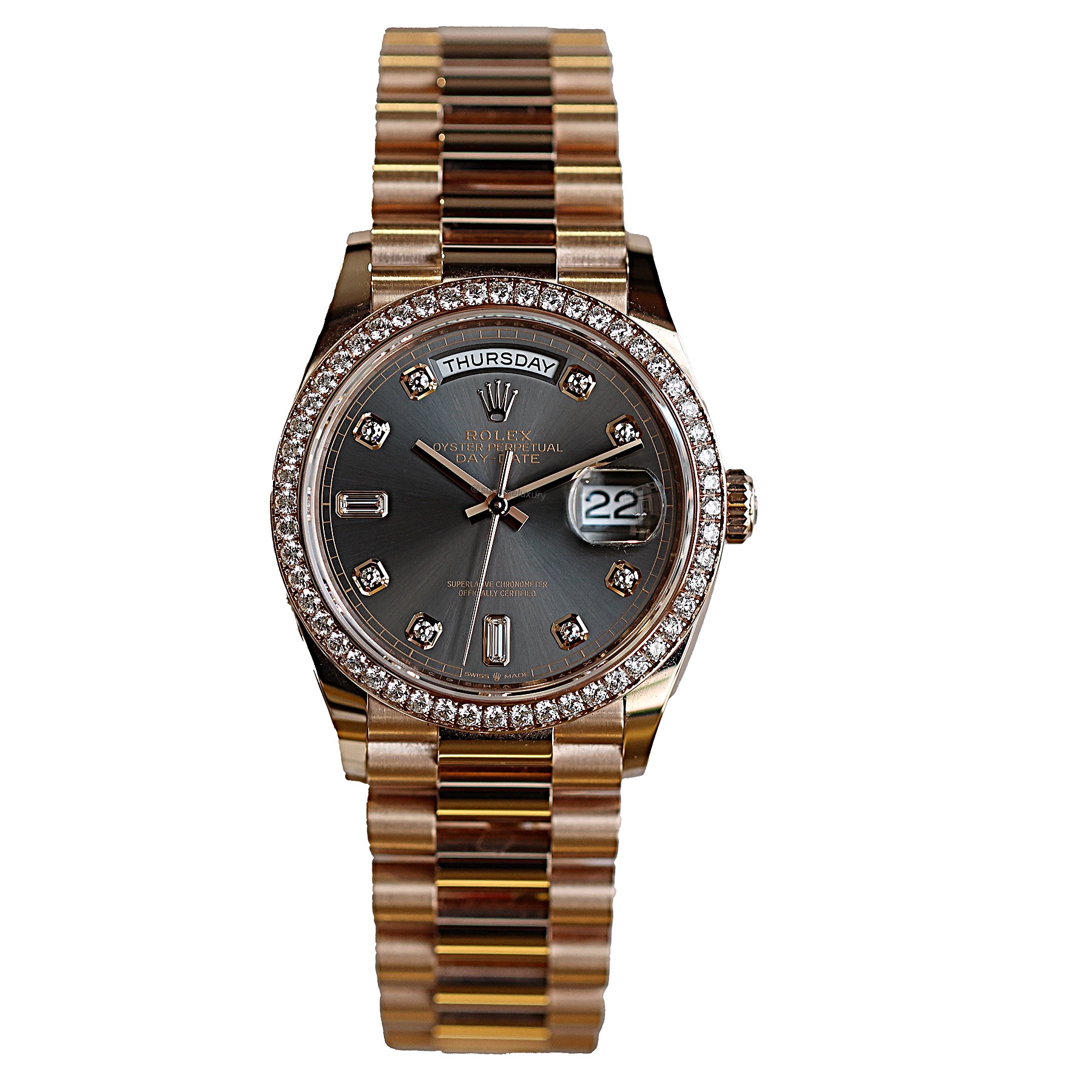 Rolex Day-date 36 factory diamond b&p #549